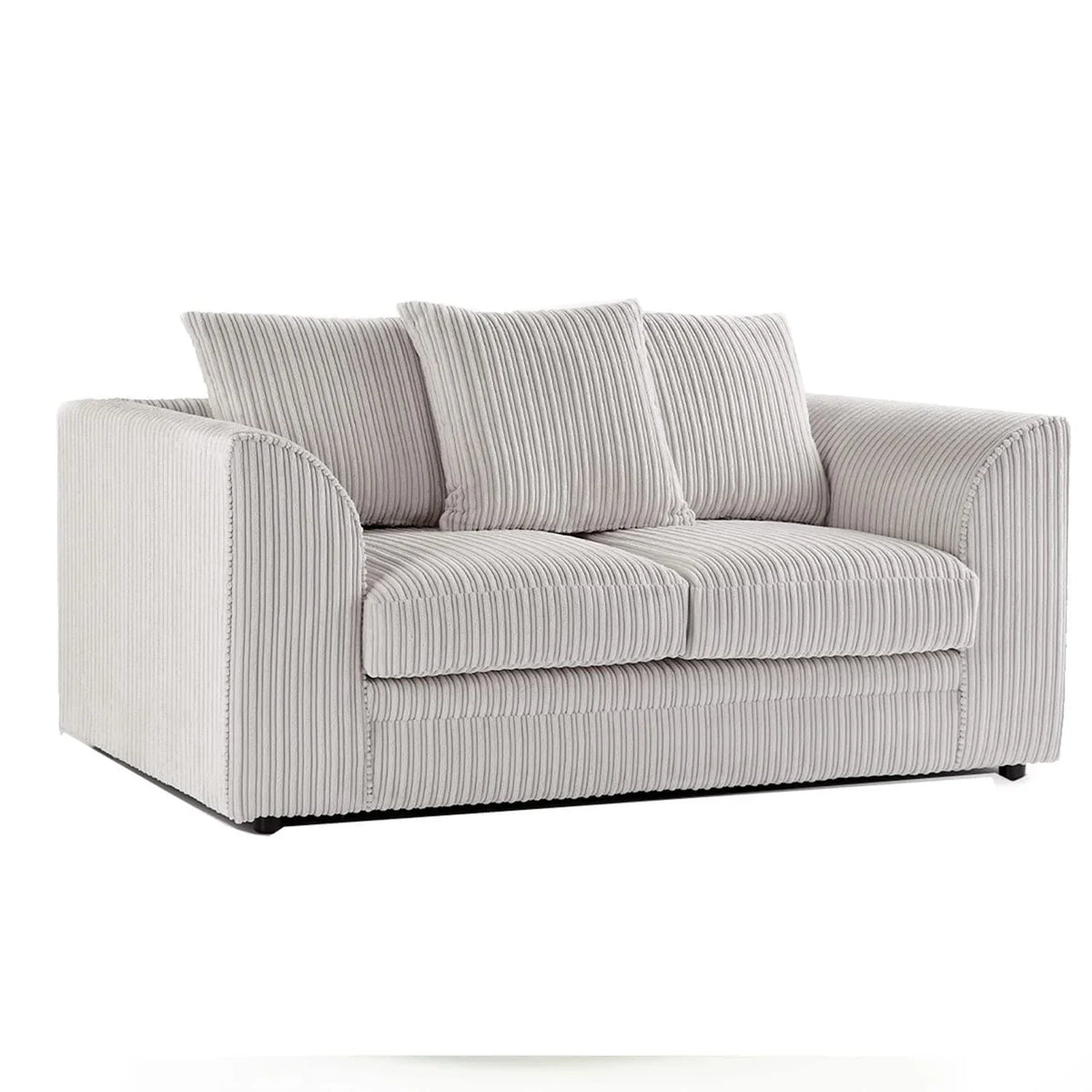 Jumbo Cord Scatter Back Sofa 2 Seater in Cream jumbo cord