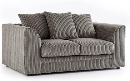 Jumbo Cord Scatter Back Sofa 2 Seater in Grey jumbo cord